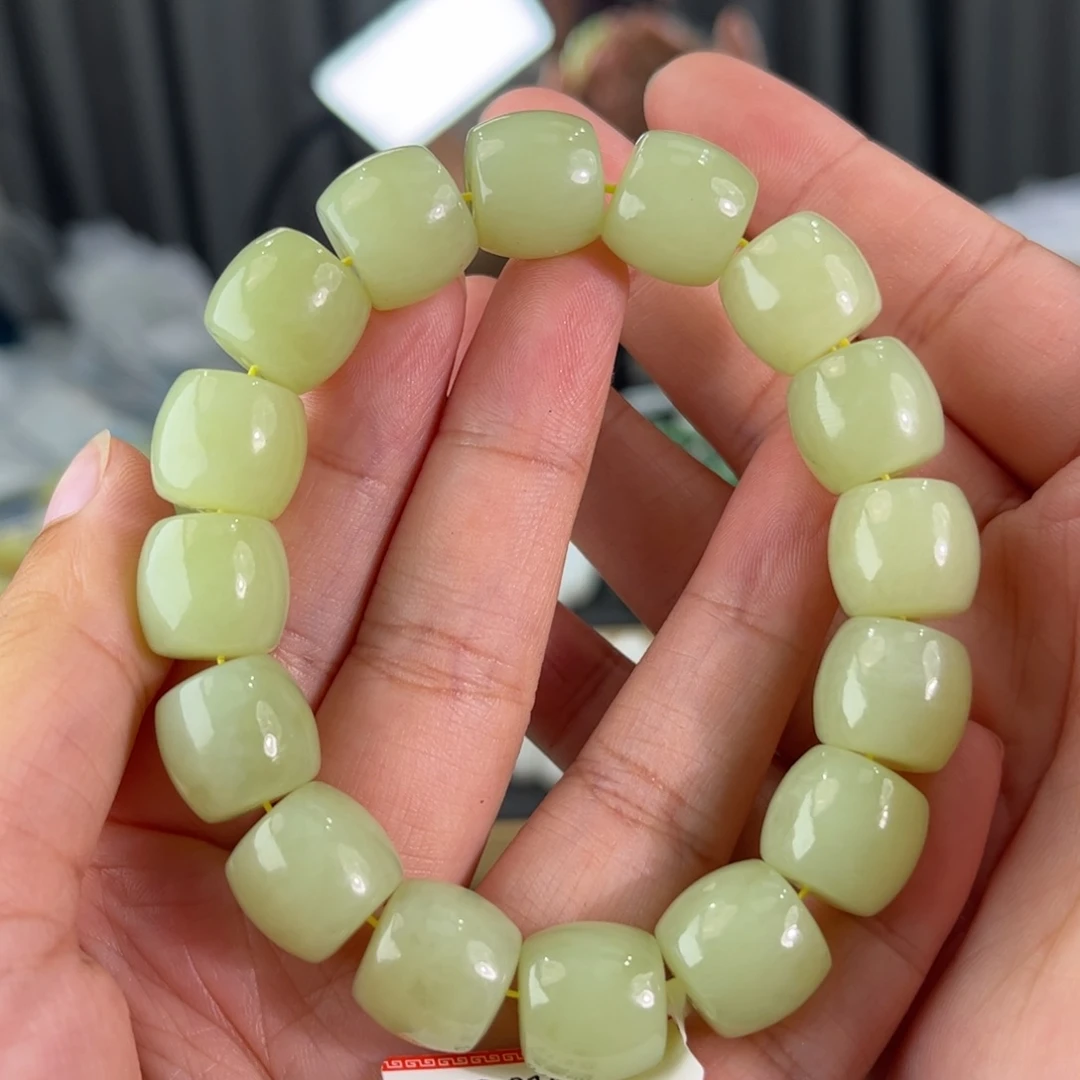 手链未镶嵌和田玉新疆若羌黄口卡14直切