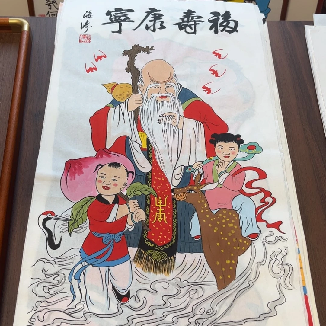 国画纯手绘禅意画作品