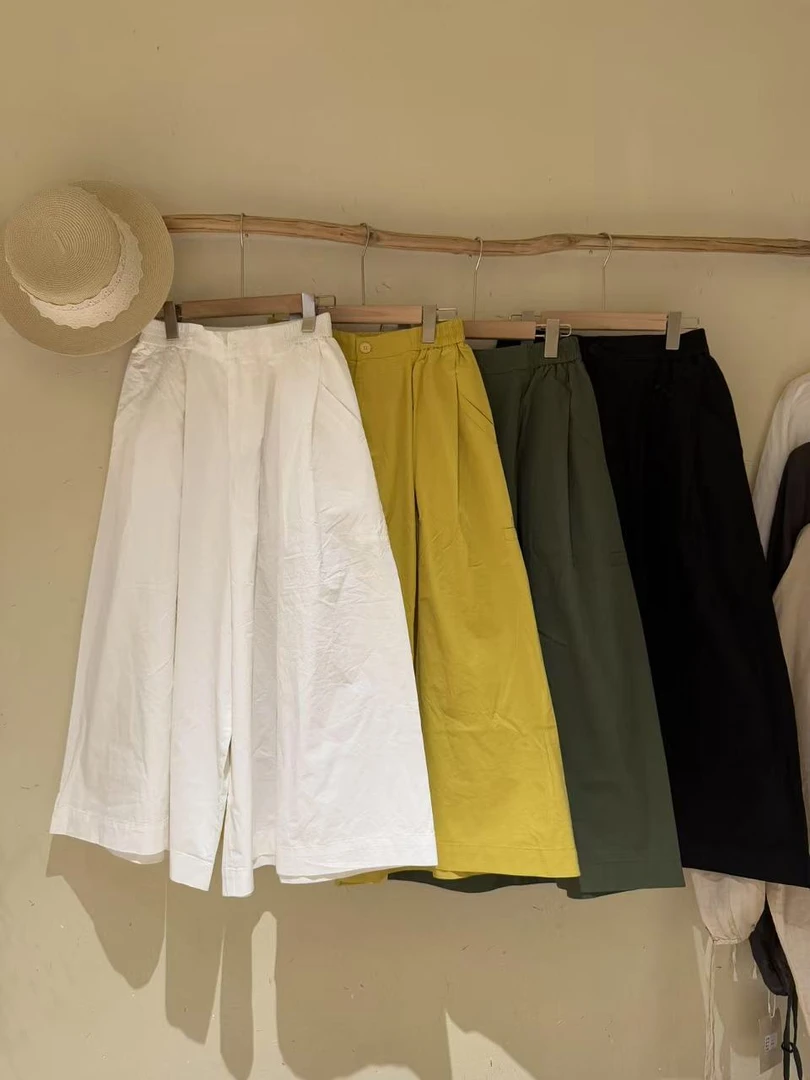 韩版侧边口袋裤裙