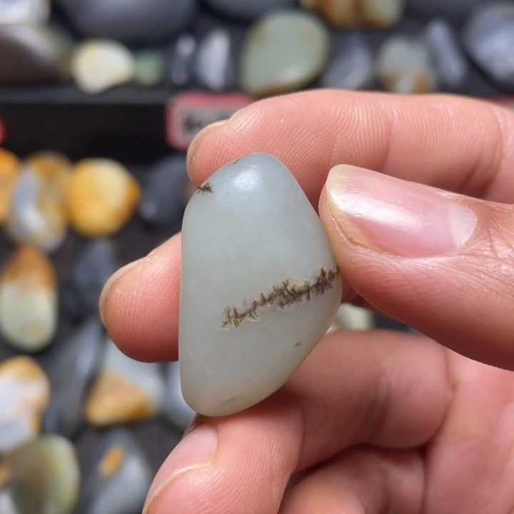 和田玉未镶嵌挂件4