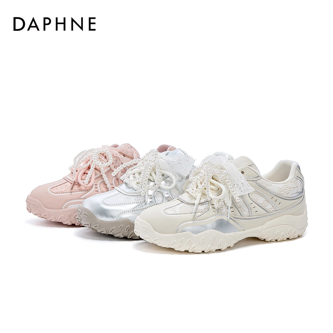 达芙妮春季2025百搭时尚平底系带复古美式运动低帮德训鞋休闲鞋