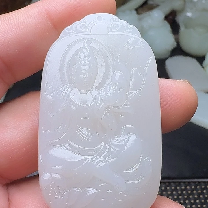 和田玉未镶嵌挂件