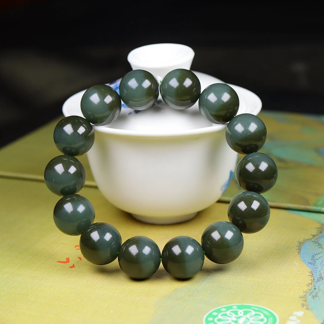 92960和田玉圆珠手串