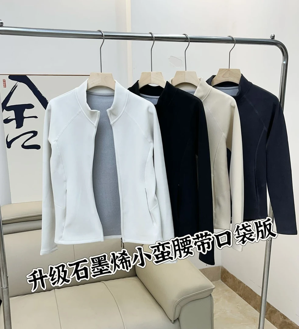 秋冬新款！石墨烯7A抗菌羊绒蚕丝蛋白聚温衣休闲显瘦韩版短外套女!