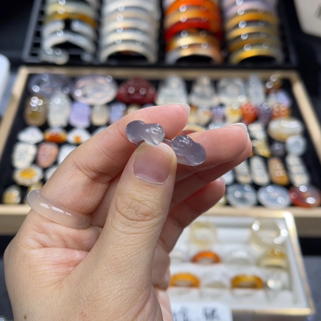 玛瑙/玉髓未镶嵌戒指