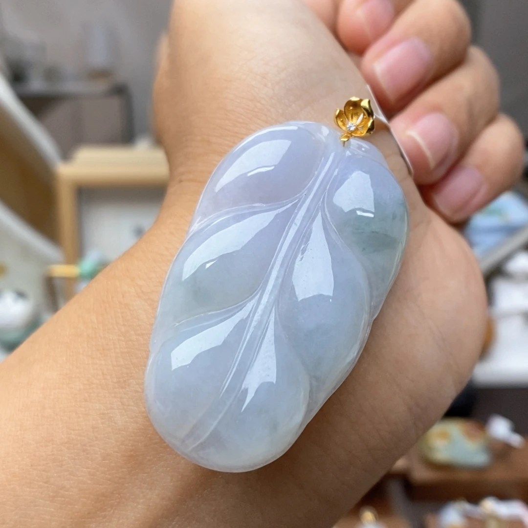 【闪购商品】18K金镶嵌挂件翡翠10