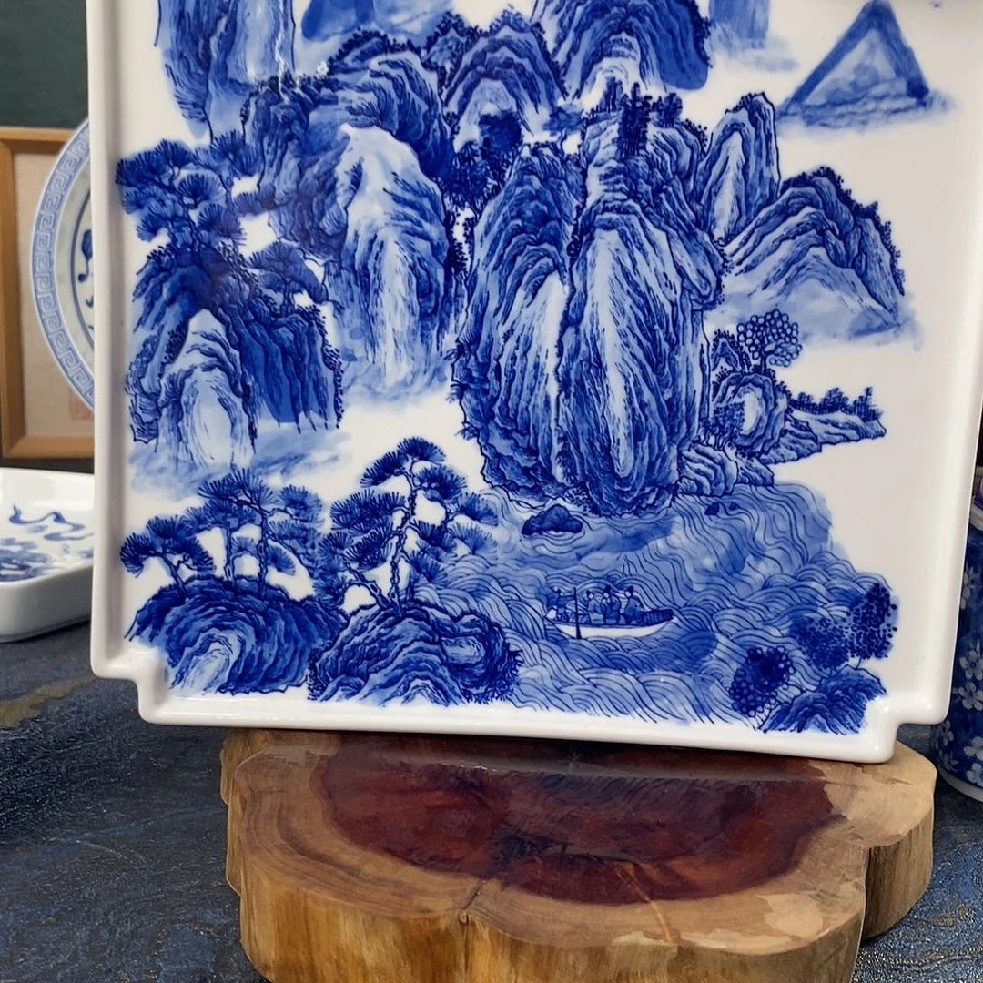 瓷片景德镇手绘青花茶器3