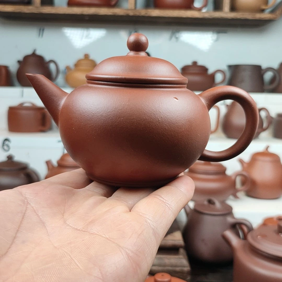 茶壶紫砂水平红皮龙170 CC左右微微瑕
