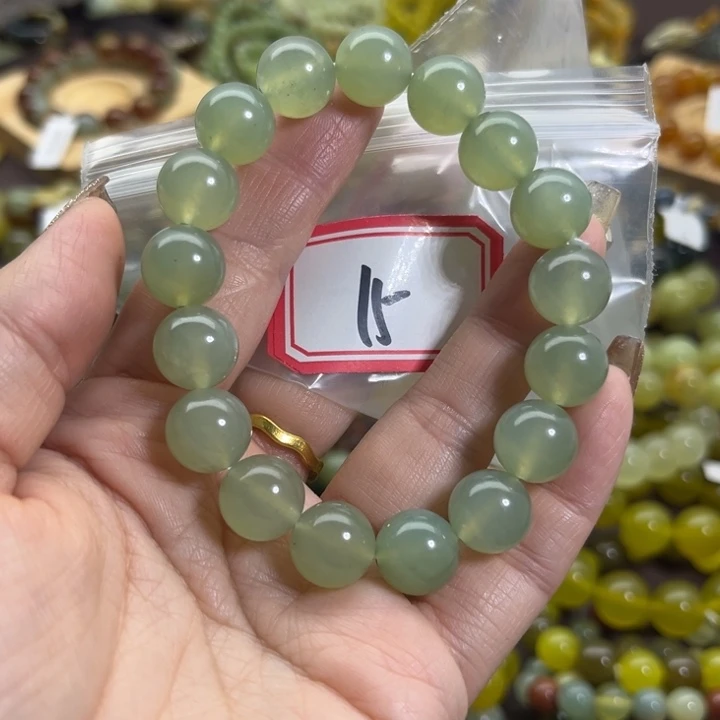 蛇纹石玉未镶嵌手链