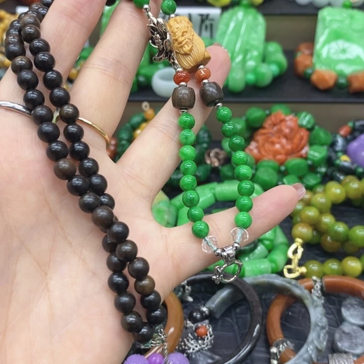 翡翠未镶嵌颈饰项链28