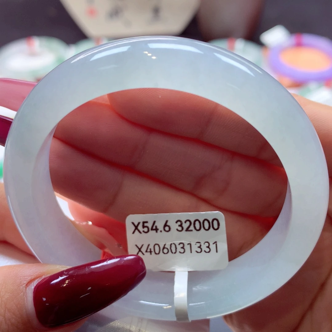 翡翠手镯未镶嵌正圈19号66