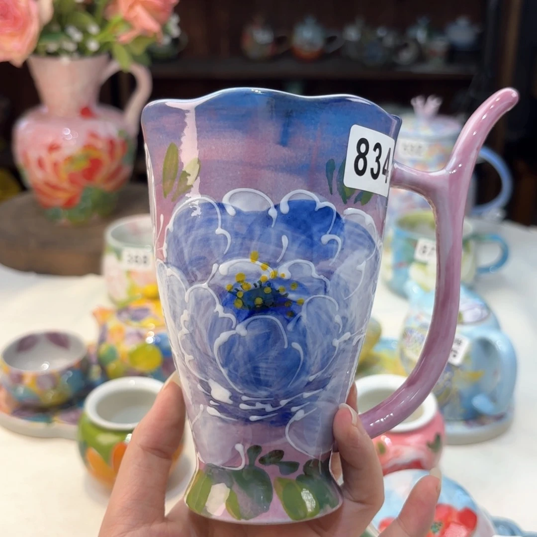 景德镇手绘高温釉下彩陶瓷茶具