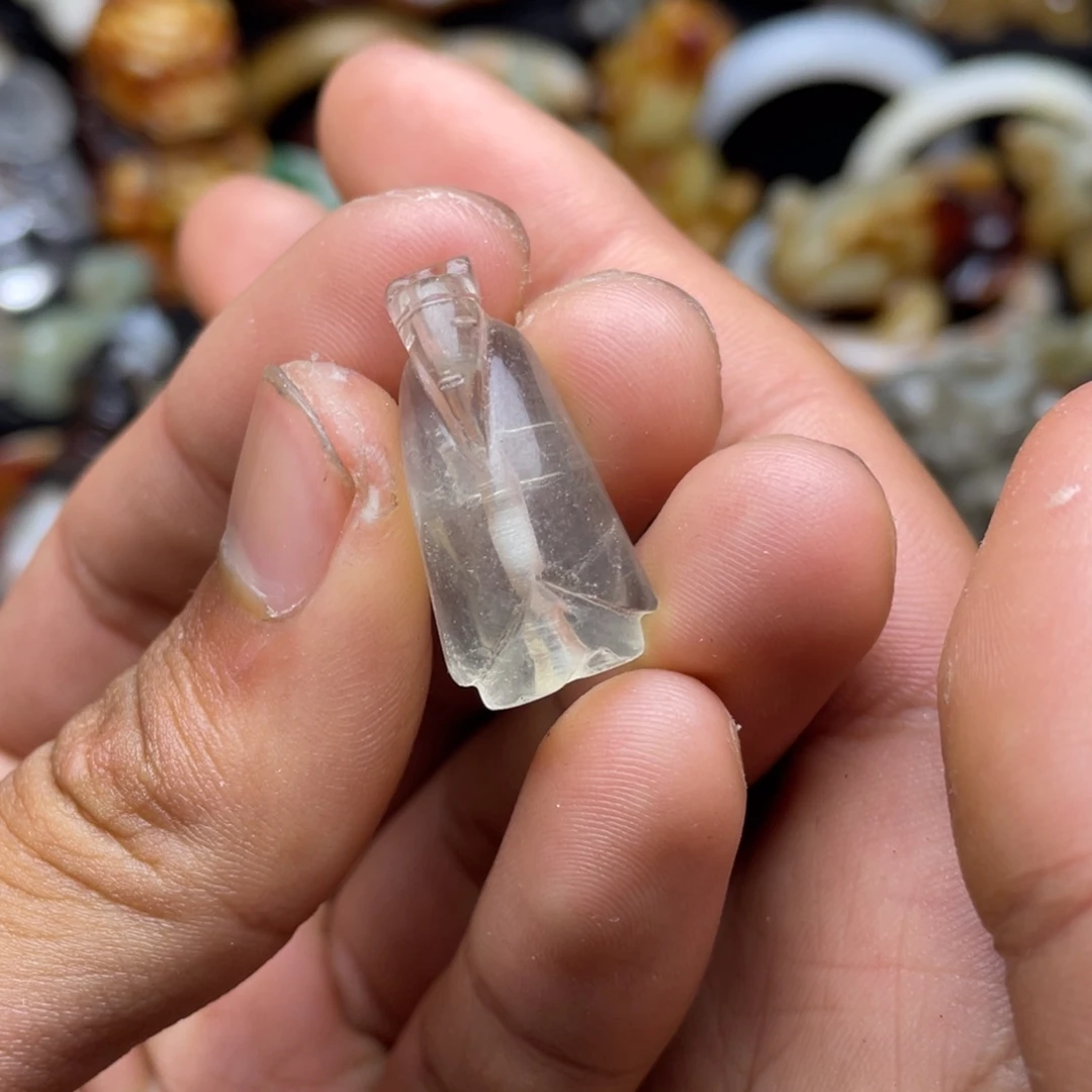 和田玉（糖玉）挂件未镶嵌