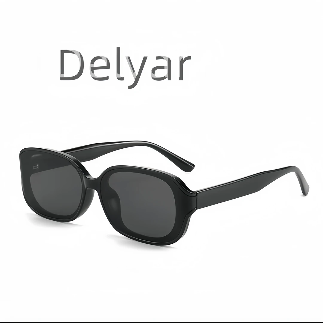Delyar高清尼龙墨镜太阳镜眼镜男女时尚百搭复古潮流ins欧若风
