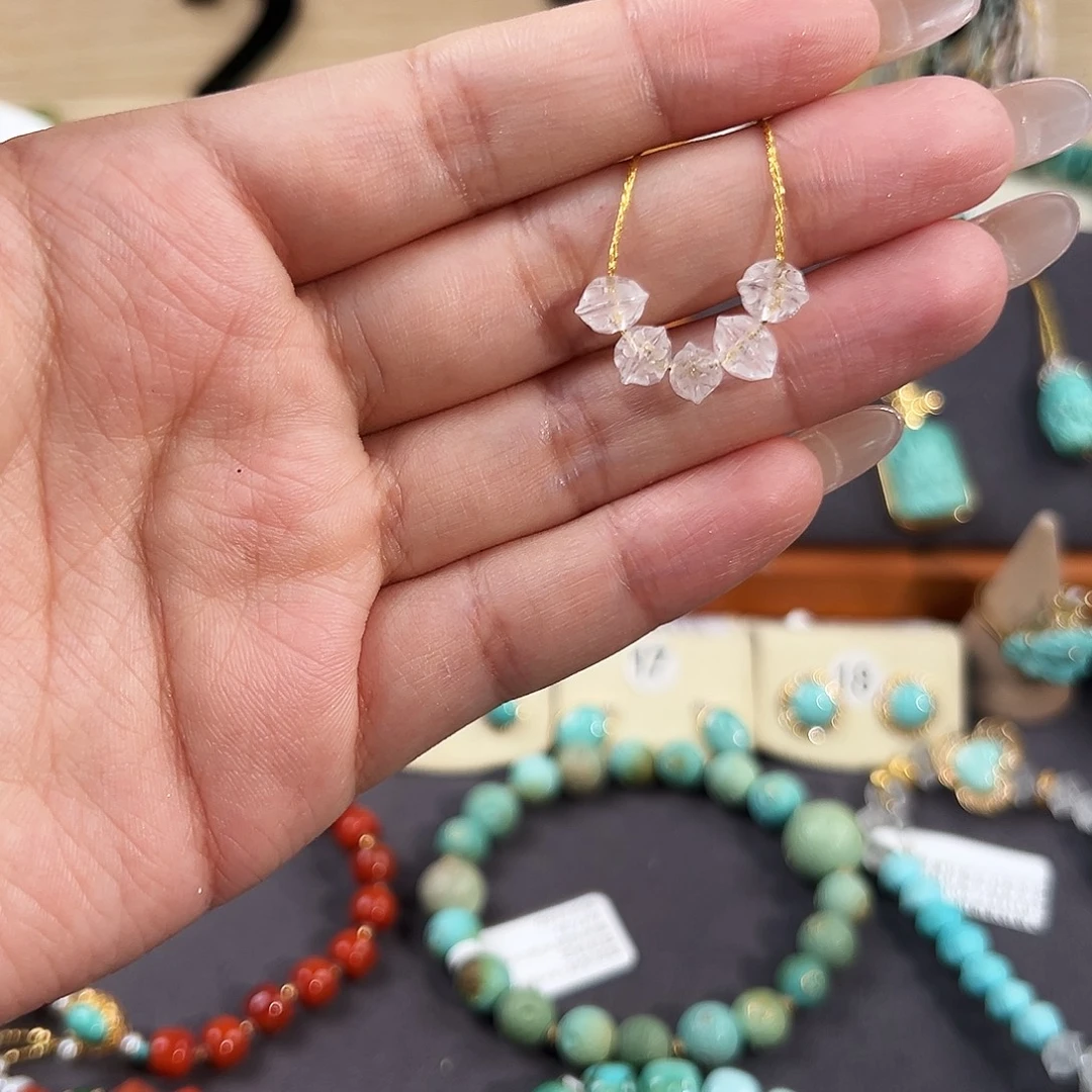水晶珠宝半成品未镶嵌水晶百香籽