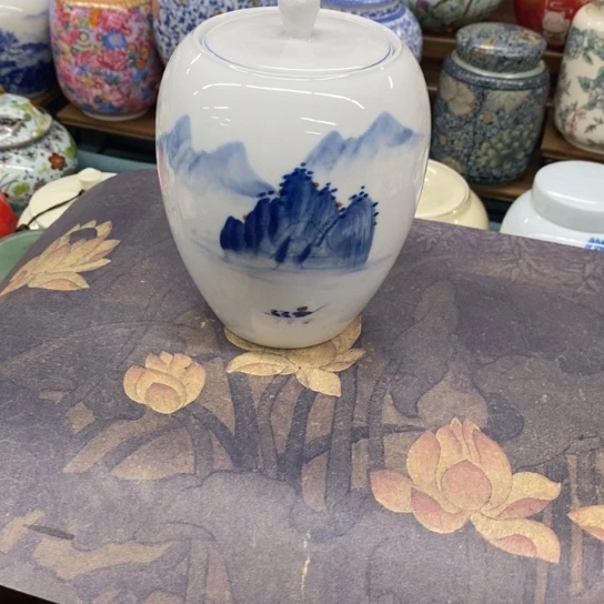 瓷片陶瓷茶叶罐密封罐