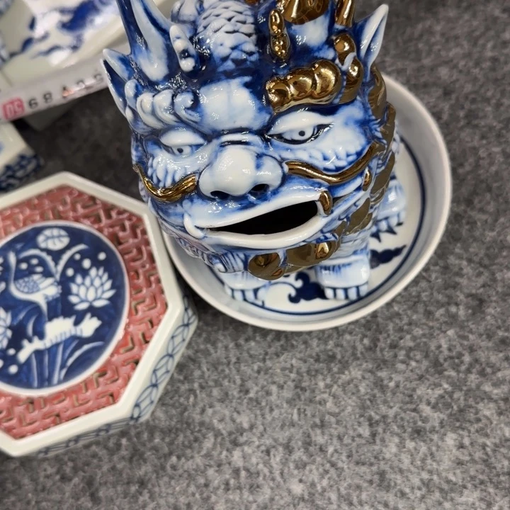 【闪购商品】八****龙景德镇手工手绘陶瓷