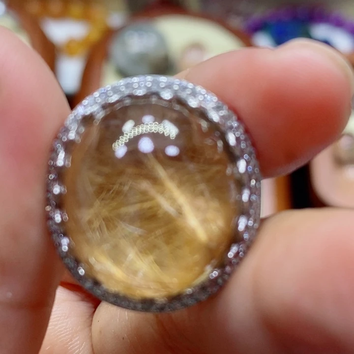 水晶戒指未镶嵌大*水晶