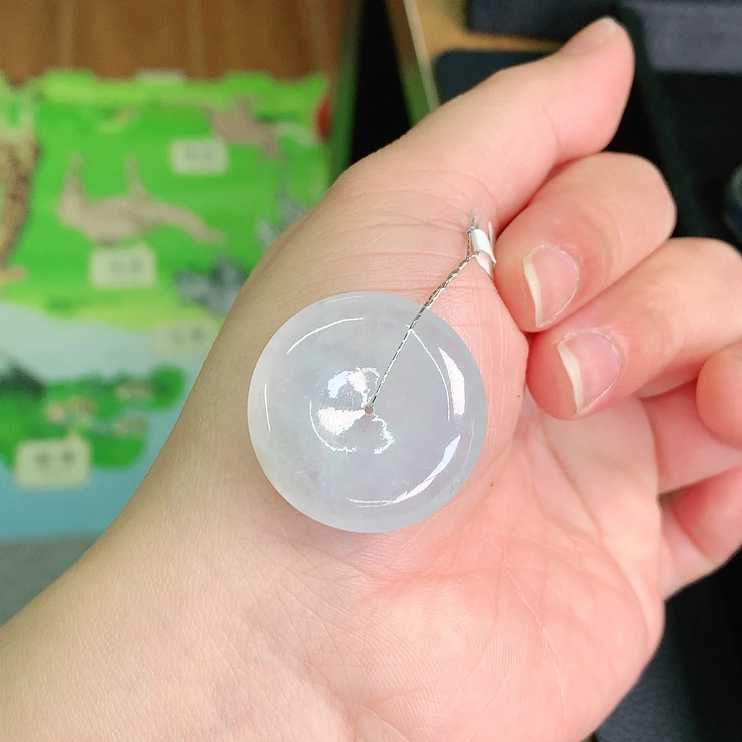 翡翠颈饰未镶嵌扣子28.8*5.4