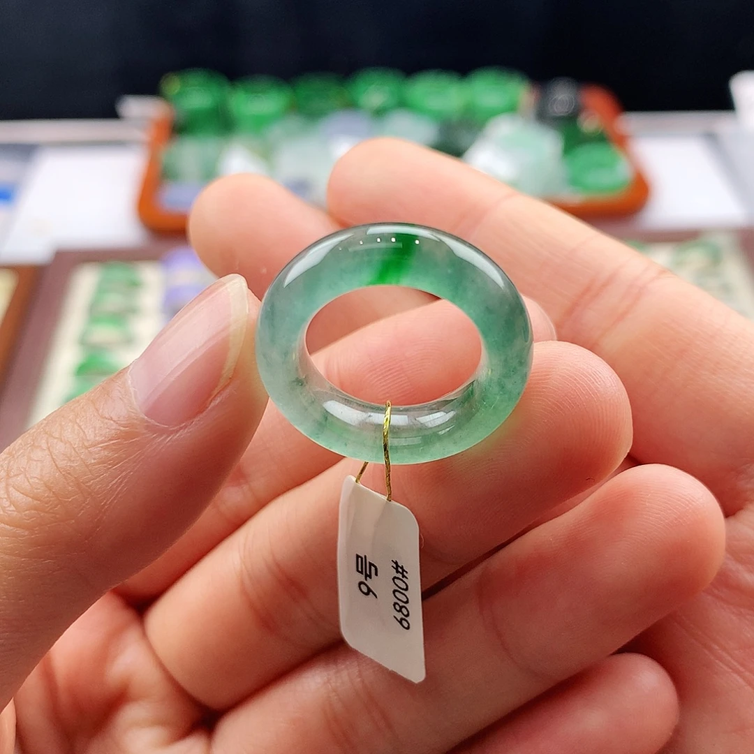 翡翠未镶嵌戒指9号