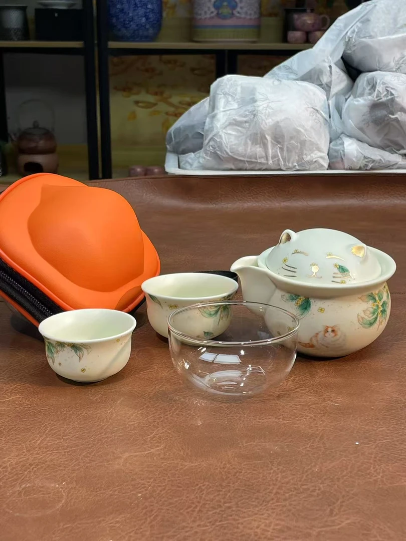 莉火火茶器 猫咪旅行快客【富桂吉祥】-5870（直播专享）