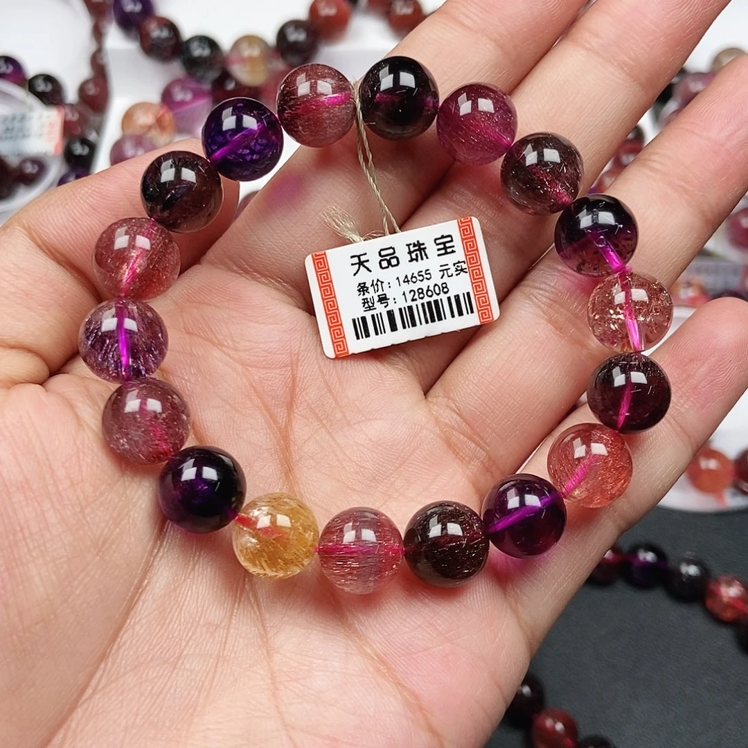 龙***佑水晶未镶嵌手链超七128608