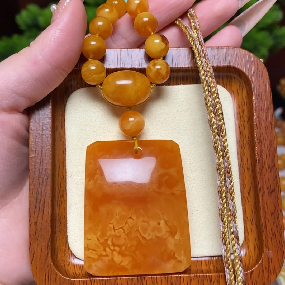 【闪购商品】蜜蜡颈饰未镶嵌项链