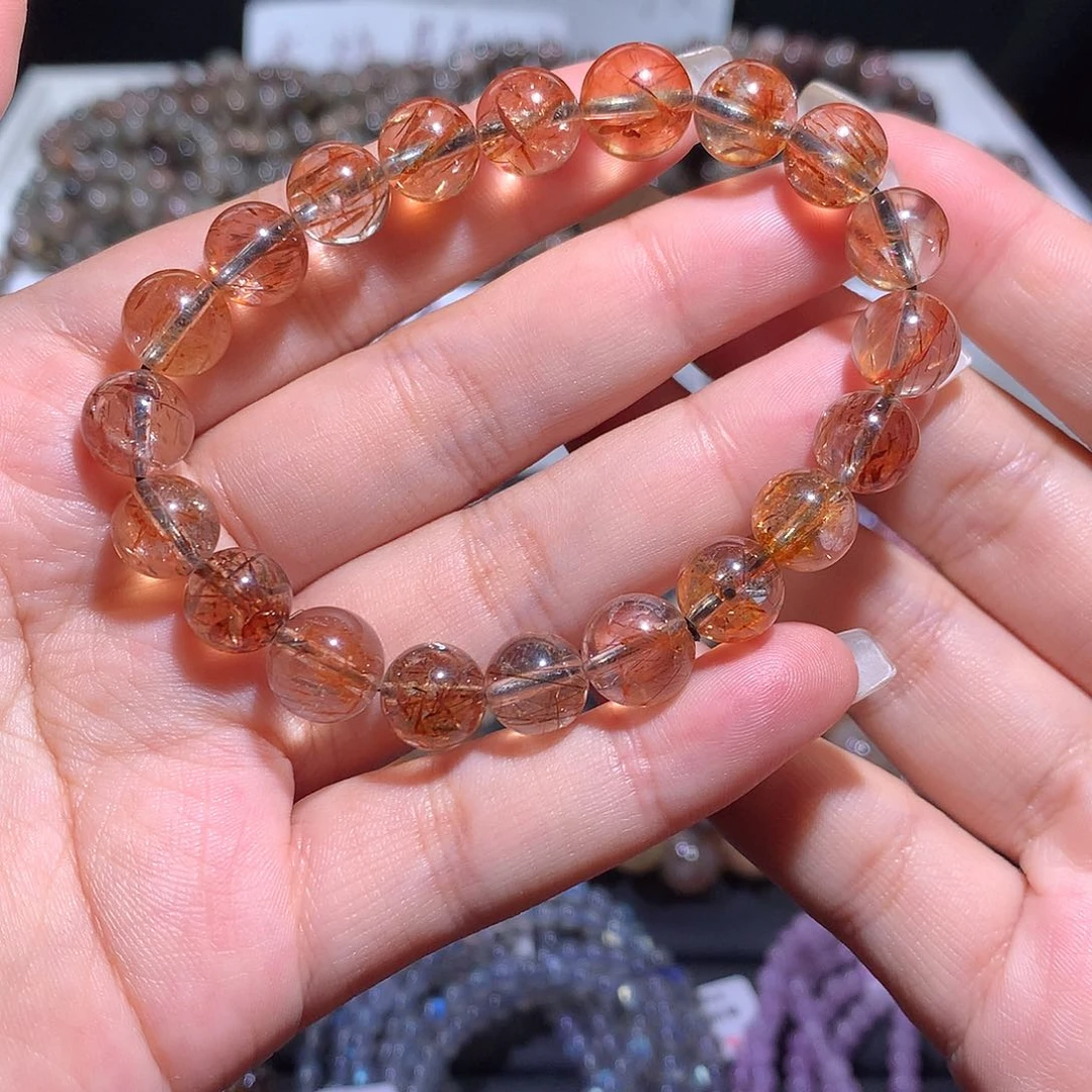 未镶嵌手链水晶高品黑金超七9-10