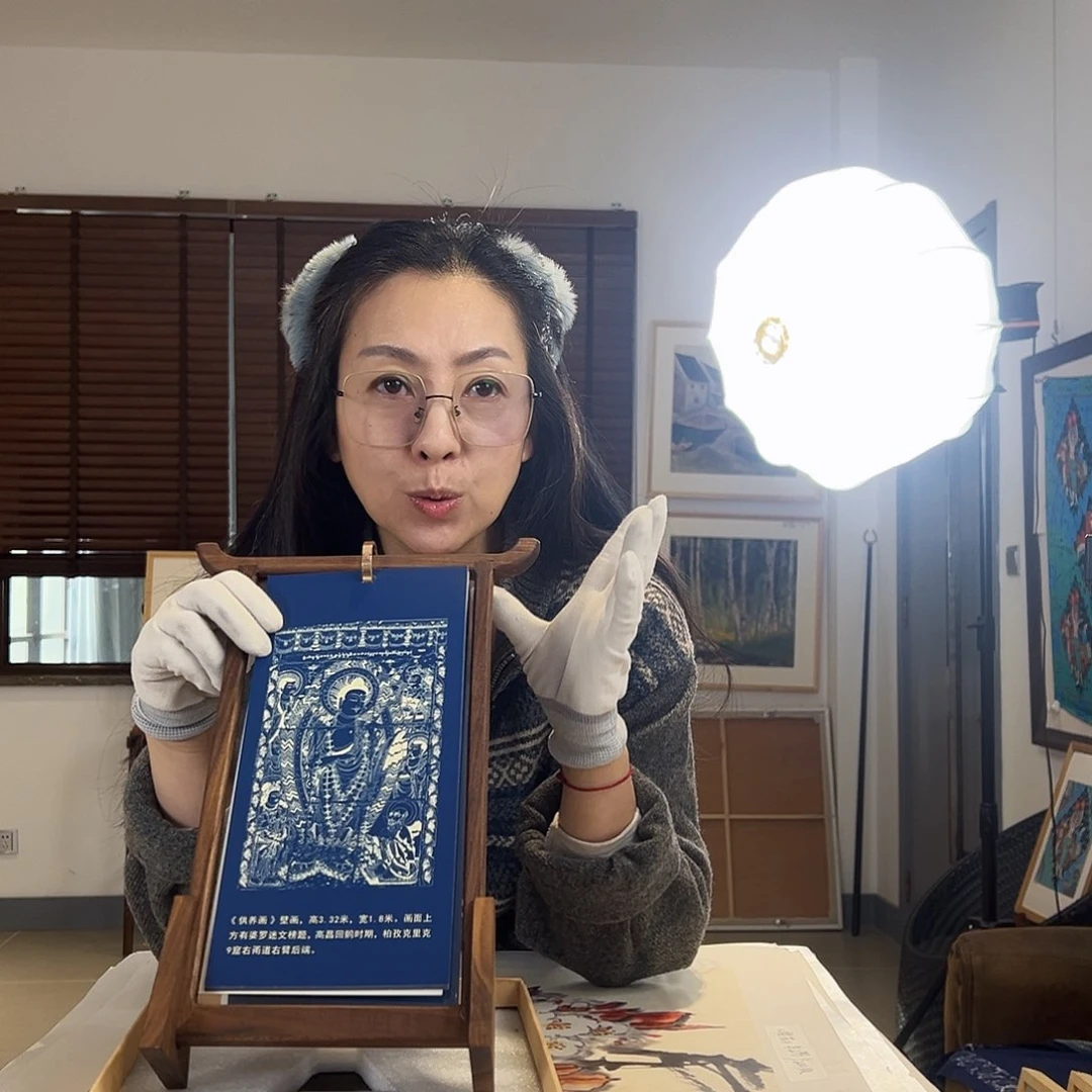 版画耿奶奶亲签限量