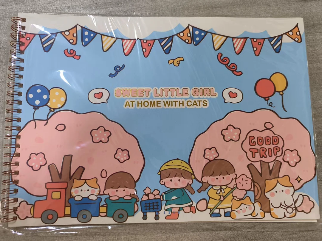 充值300赠A4可爱离型本，充值500赠4本A4可爱离型本---手帐胶带