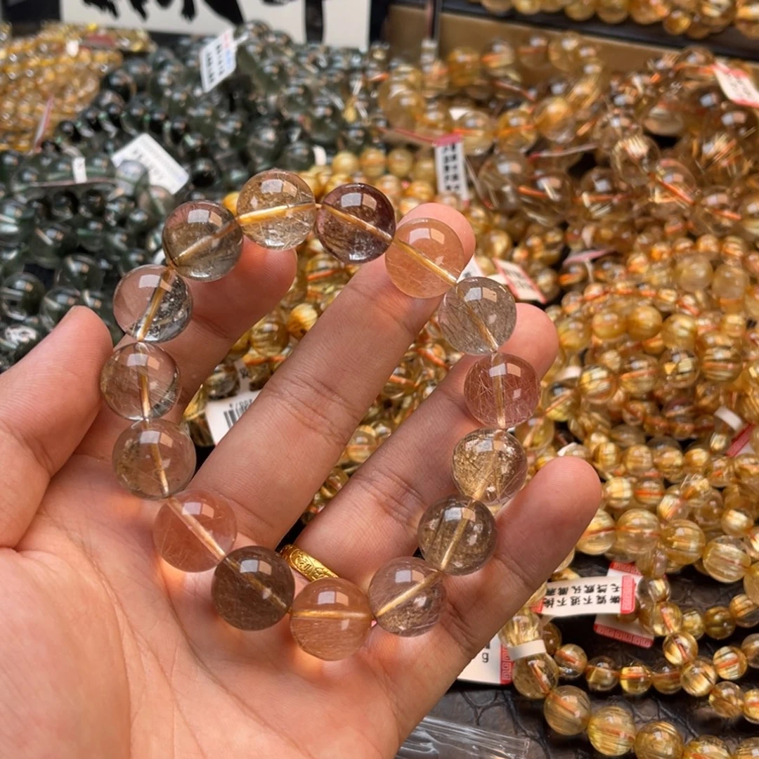 未镶嵌手链水晶15.7m彩发晶