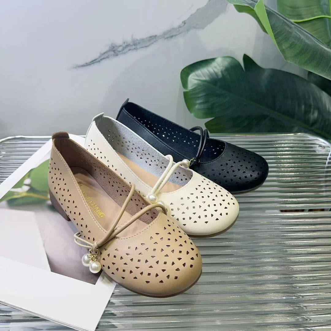 夏休闲款法式女新款百搭软底豆豆鞋单鞋621(脚宽胖拍大一码)