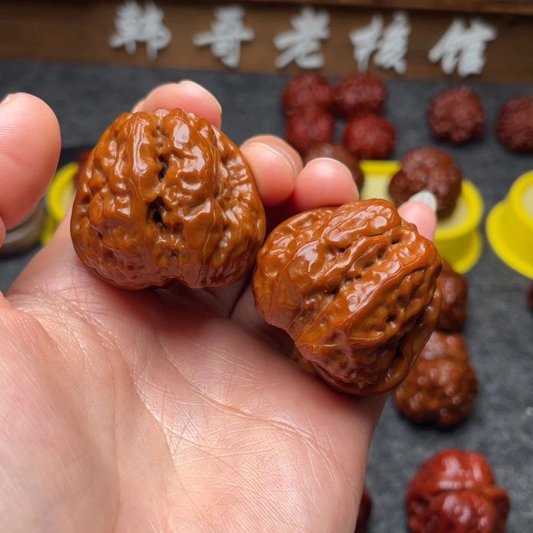 文玩核桃吊坠文玩核桃 手把件 蛤蟆头 37