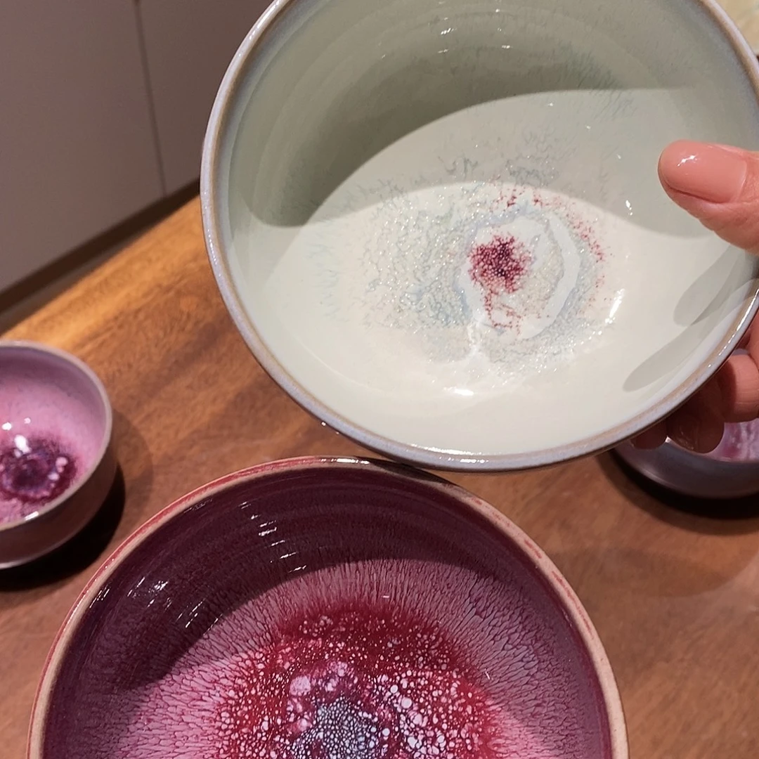 陶摆件钧窑罗汉碗