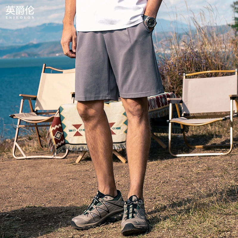 针织运动短裤男士夏季新款透气休闲卫裤百搭沙滩裤五分裤子KZ9251