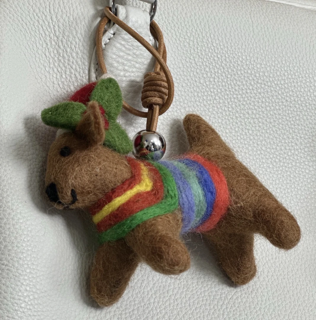 【北北】进口手工可爱毛毡包挂