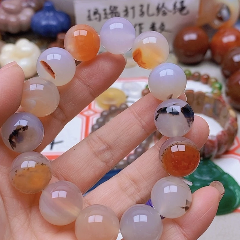 【闪购商品】未镶嵌玛瑙/玉髓珠宝半成品甜*