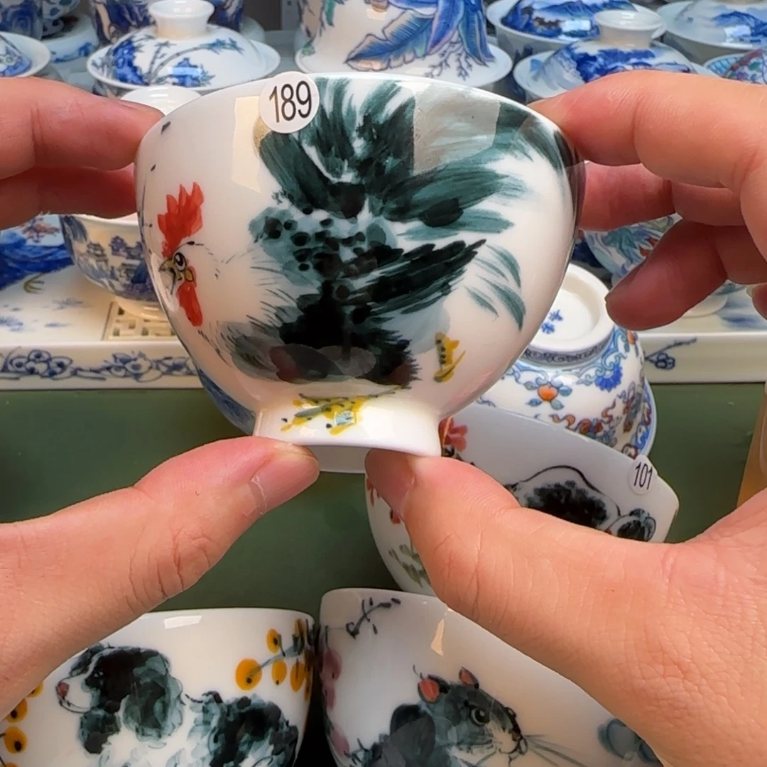 彦祖纯手工手绘茶具189