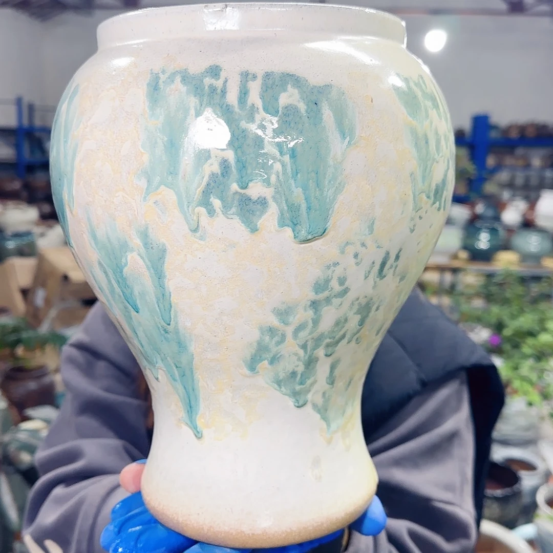 紫砂花盆高26口15