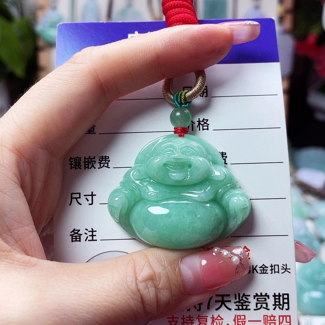 翡翠未镶嵌颈饰佛公59