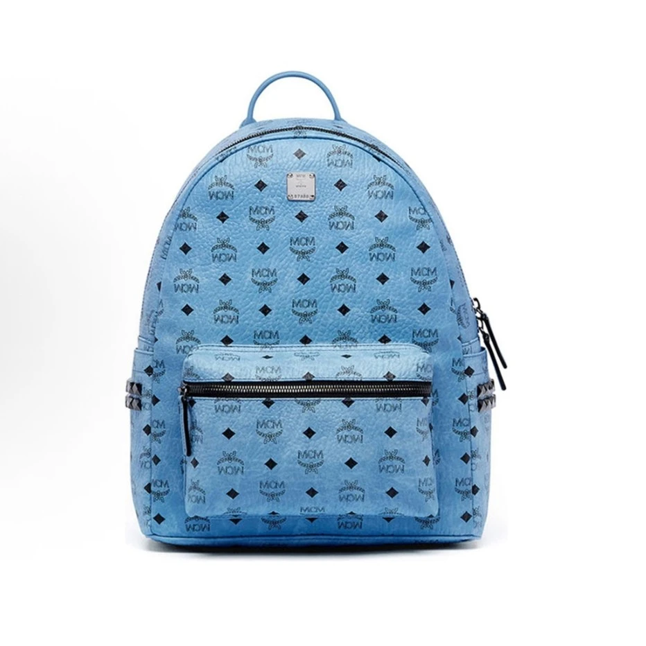 95新 MCM MCM 蓝色mini双肩包