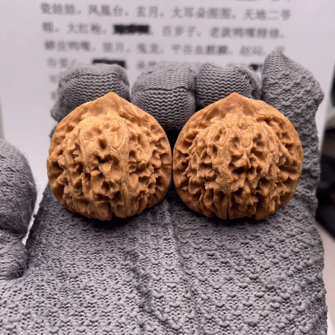 八***爺吊坠文玩核桃38原树然帽