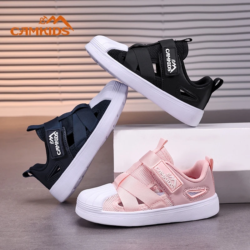 2025夏季新款贝壳头经典百搭男童女童运动休闲透气软底防滑