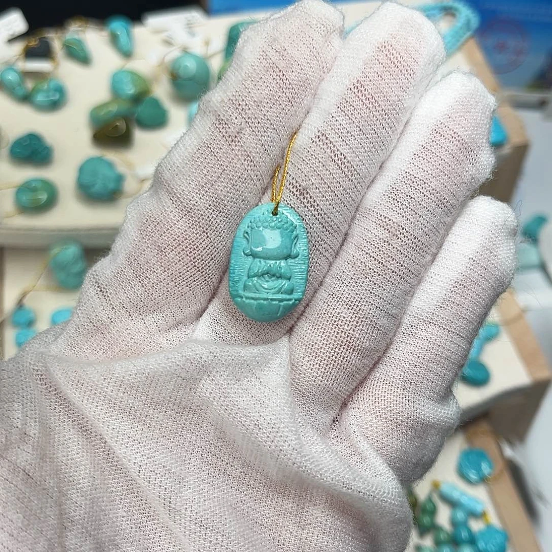 绿松石未镶嵌珠宝半成品