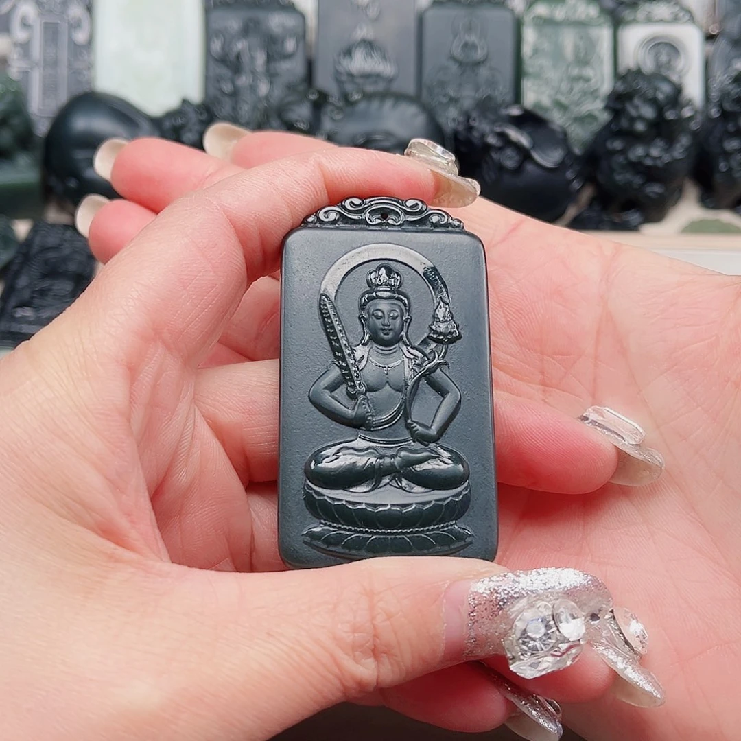 和田玉（青玉）颈饰未镶嵌