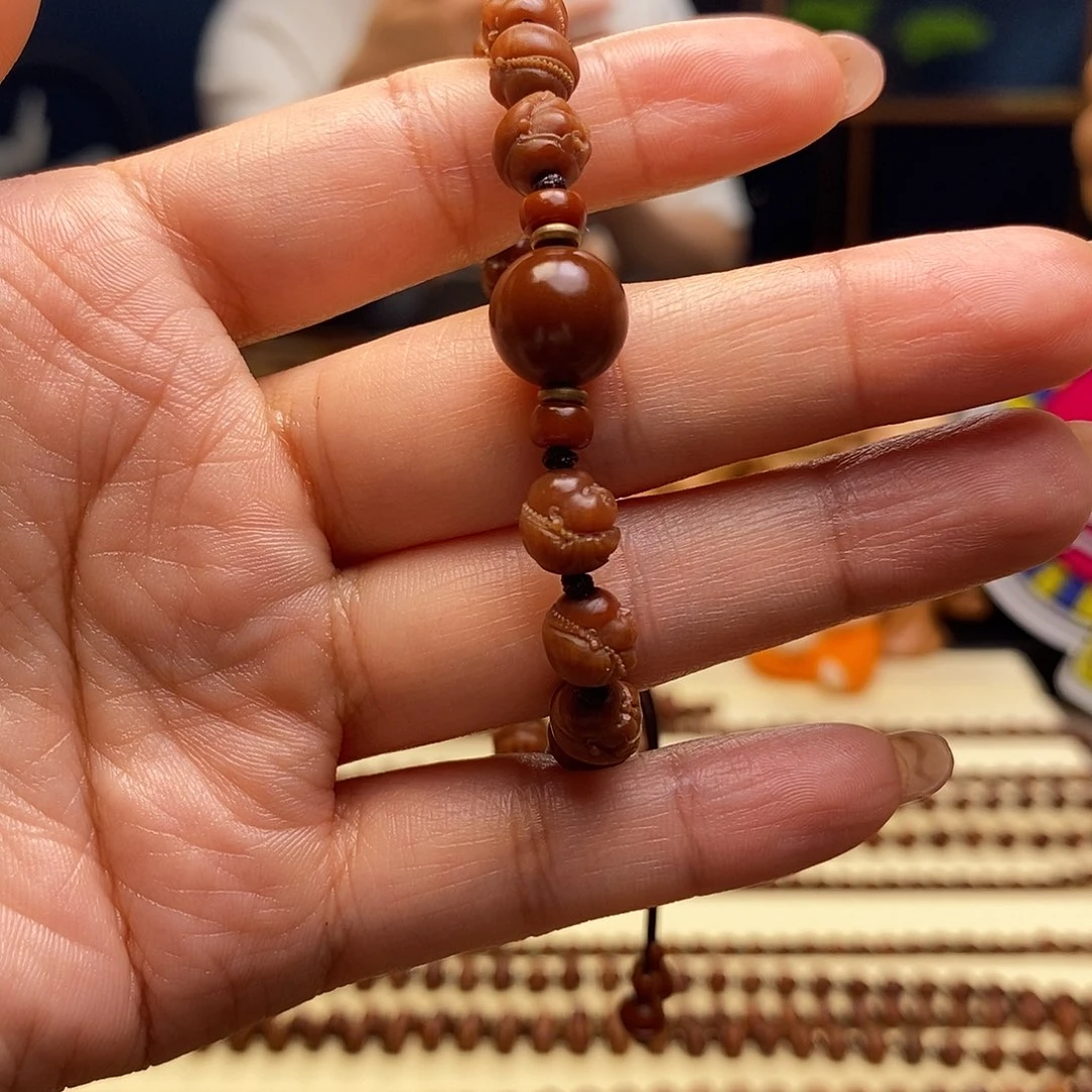 手串橄榄核54颗弥勒手持