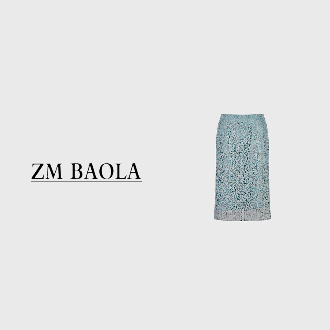 ZM BAOLA【百花-大言】A版显瘦 复古半身裙BL3210-S2