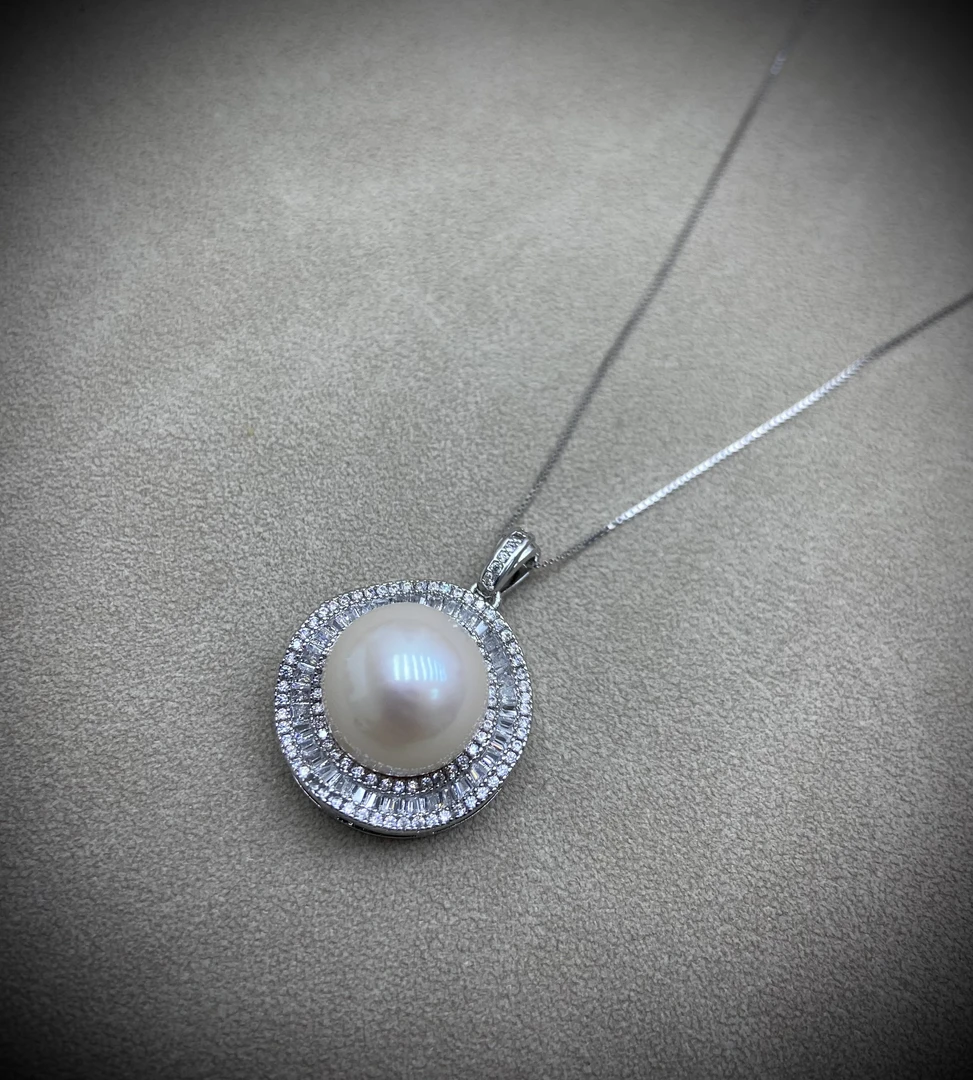 【妍稀●专属】淡水白龙珠吊坠晶润珠韵13~14mm左右  243