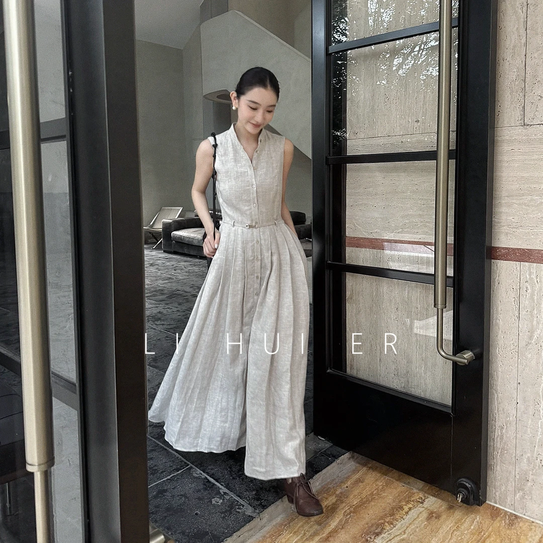 LiHuiEr李慧儿【千舟】2025秋季新款显瘦设计小众连衣裙LL02550