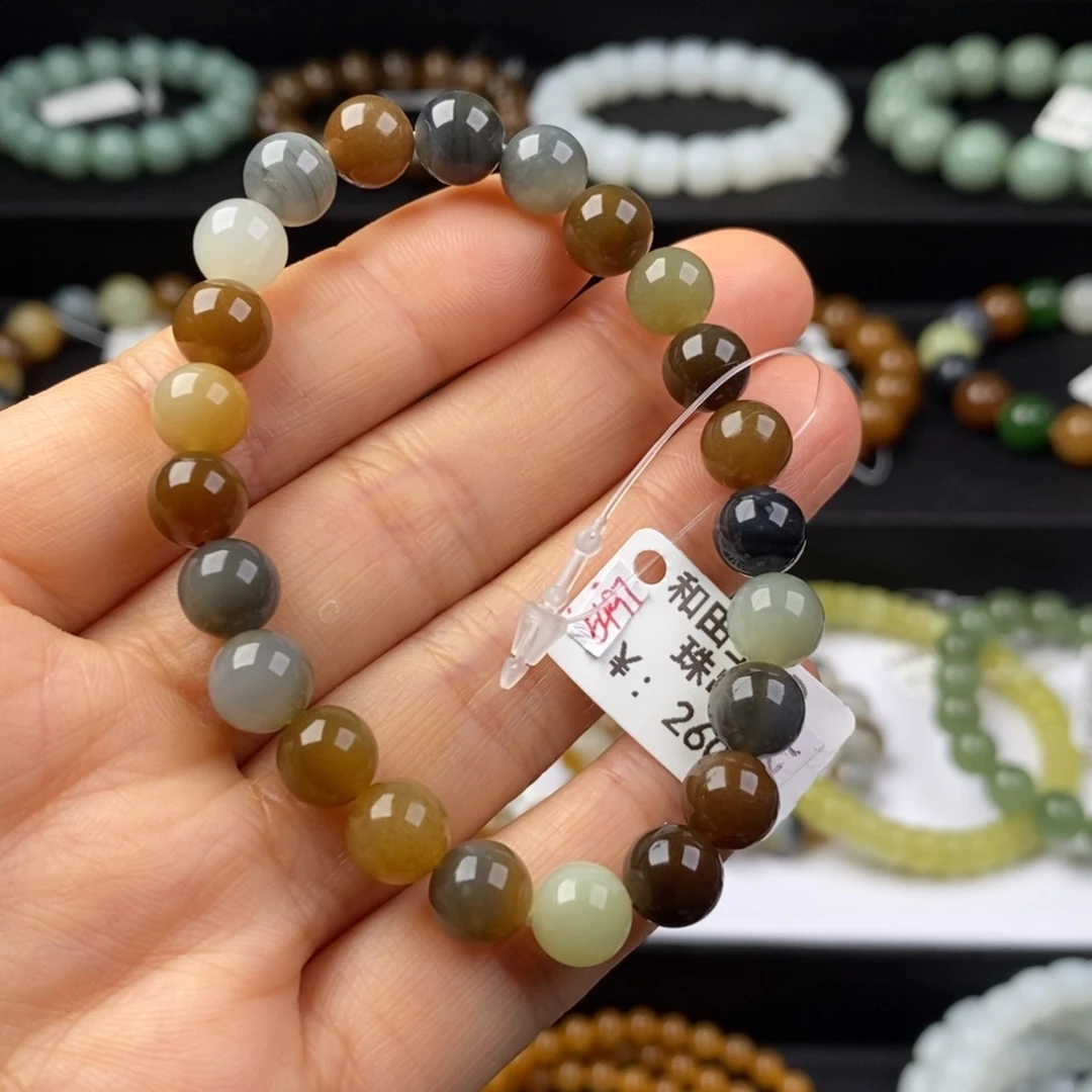 和田玉手串未镶嵌莫*